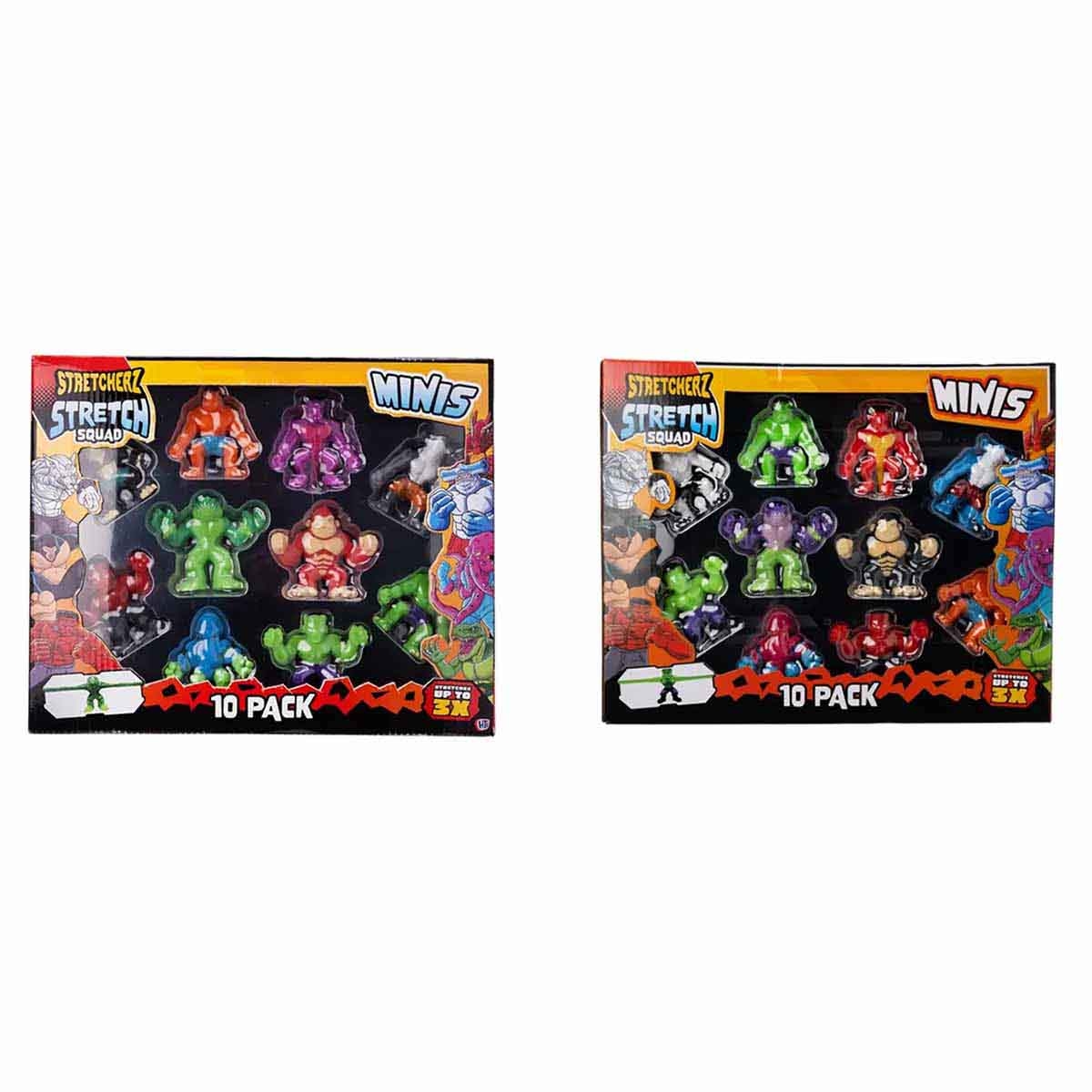 Stretcherz 10-Mini Stretchy Assorted Monster Figures Unisex, 3-4 Years