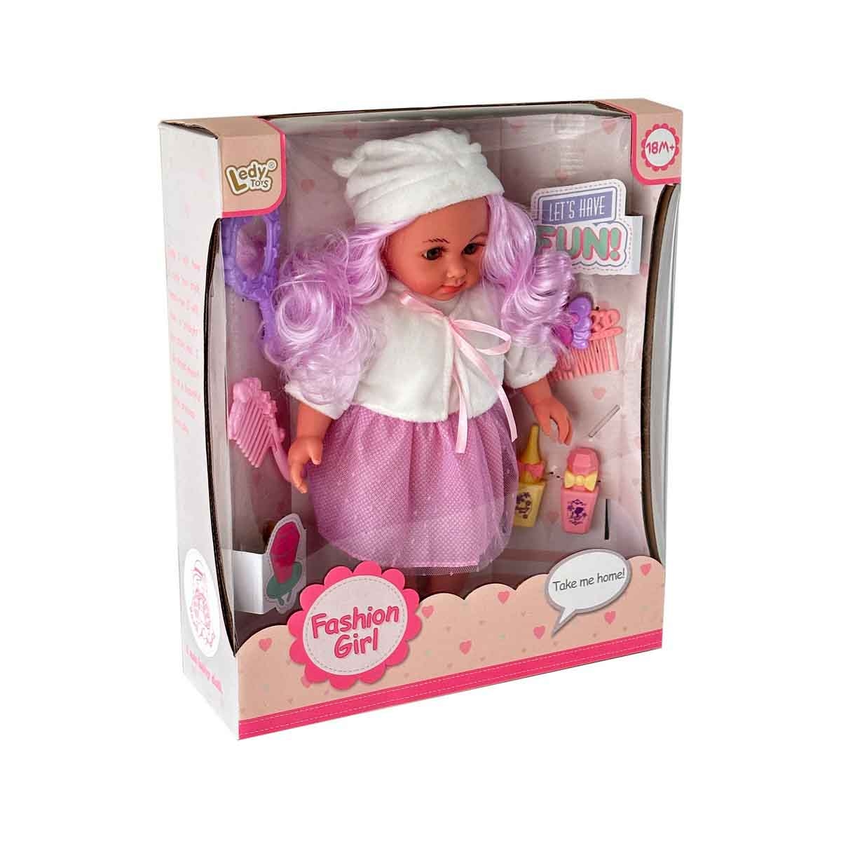 ليدي تويز مجموعة دمية طفلة 14 بوصة للبنات، عمر 3-4 سنوات