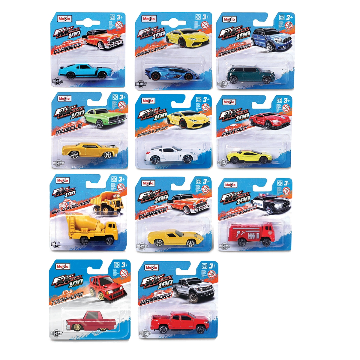 Maisto Fresh Metal Assorted Diecast Vehicle Boys, 3-4 Years