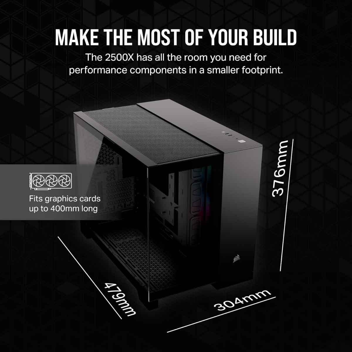 Corsair 2500X Link TG Mid-Tower Gaming PC Case