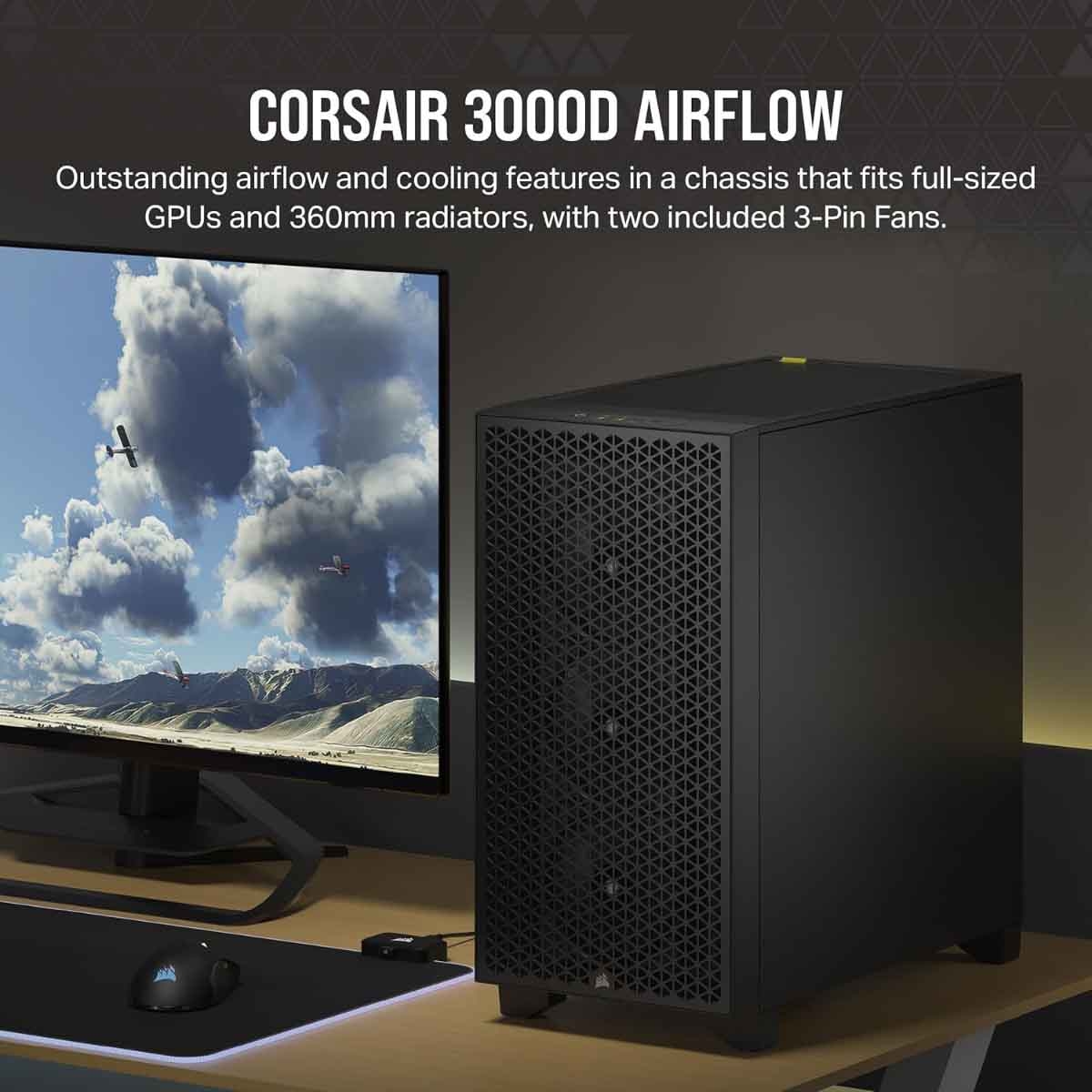 Corsair 3000D Airflow Mid-Tower PC Case