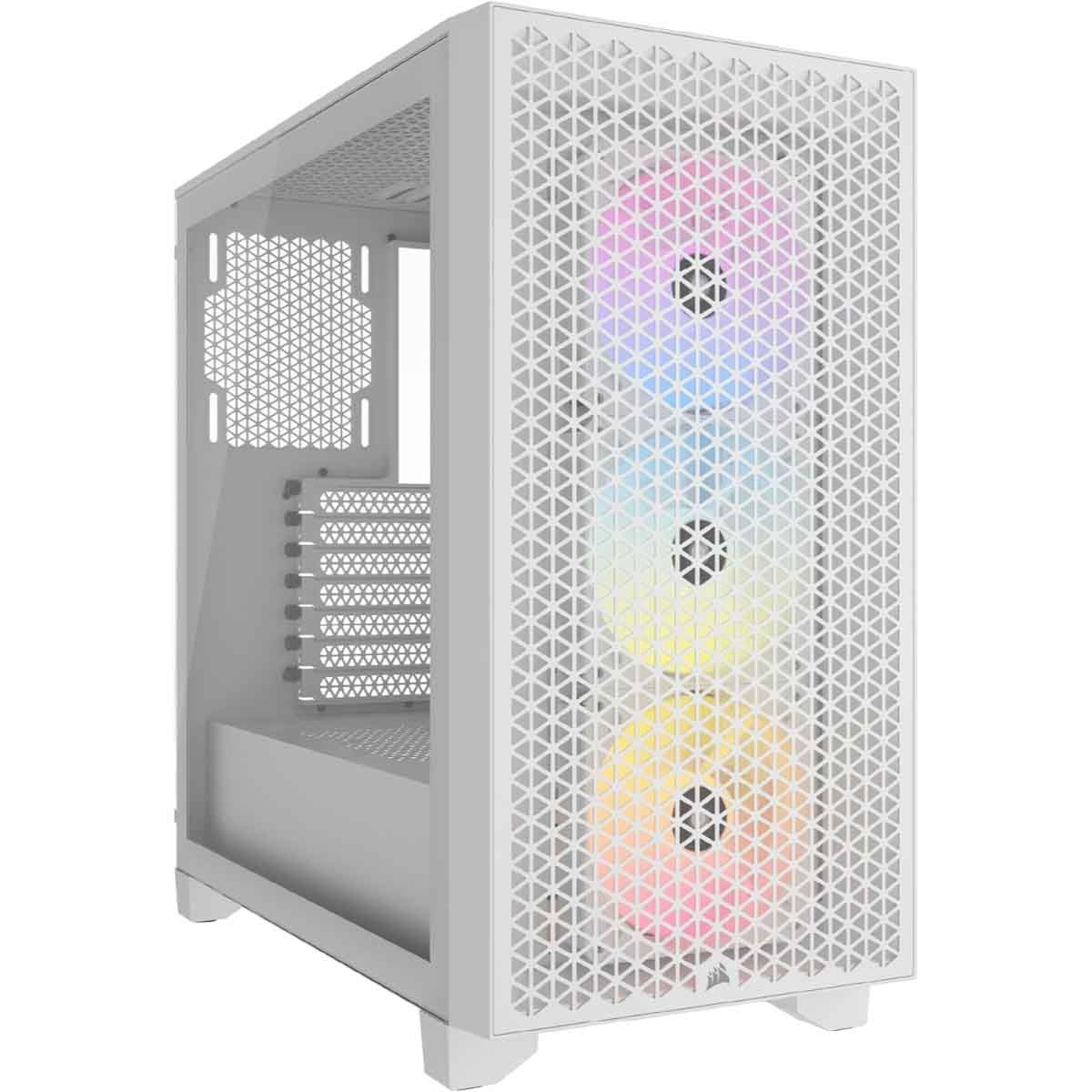 Corsair White 3000D RGB Airflow Mid-Tower PC Case