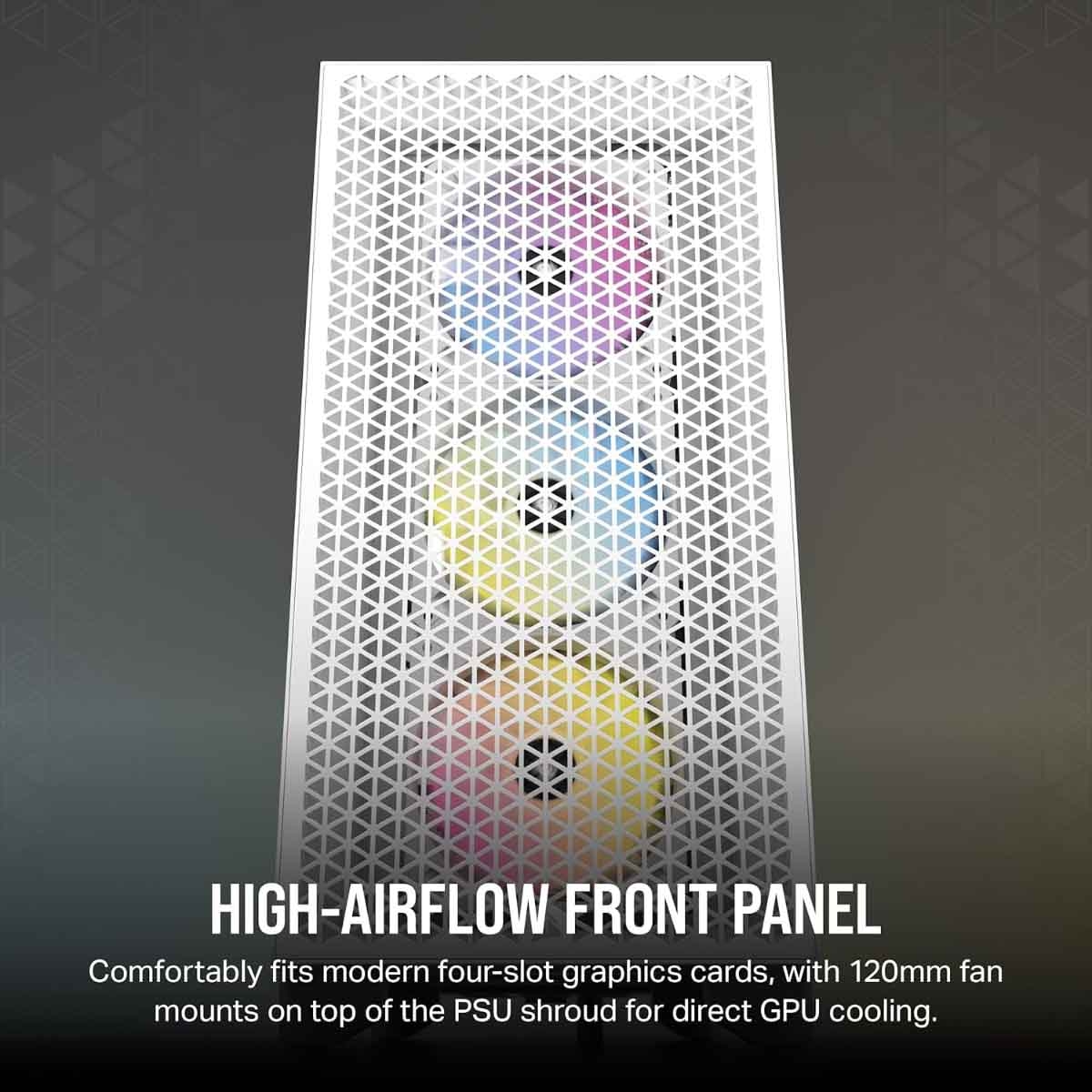 Corsair White 3000D RGB Airflow Mid-Tower PC Case
