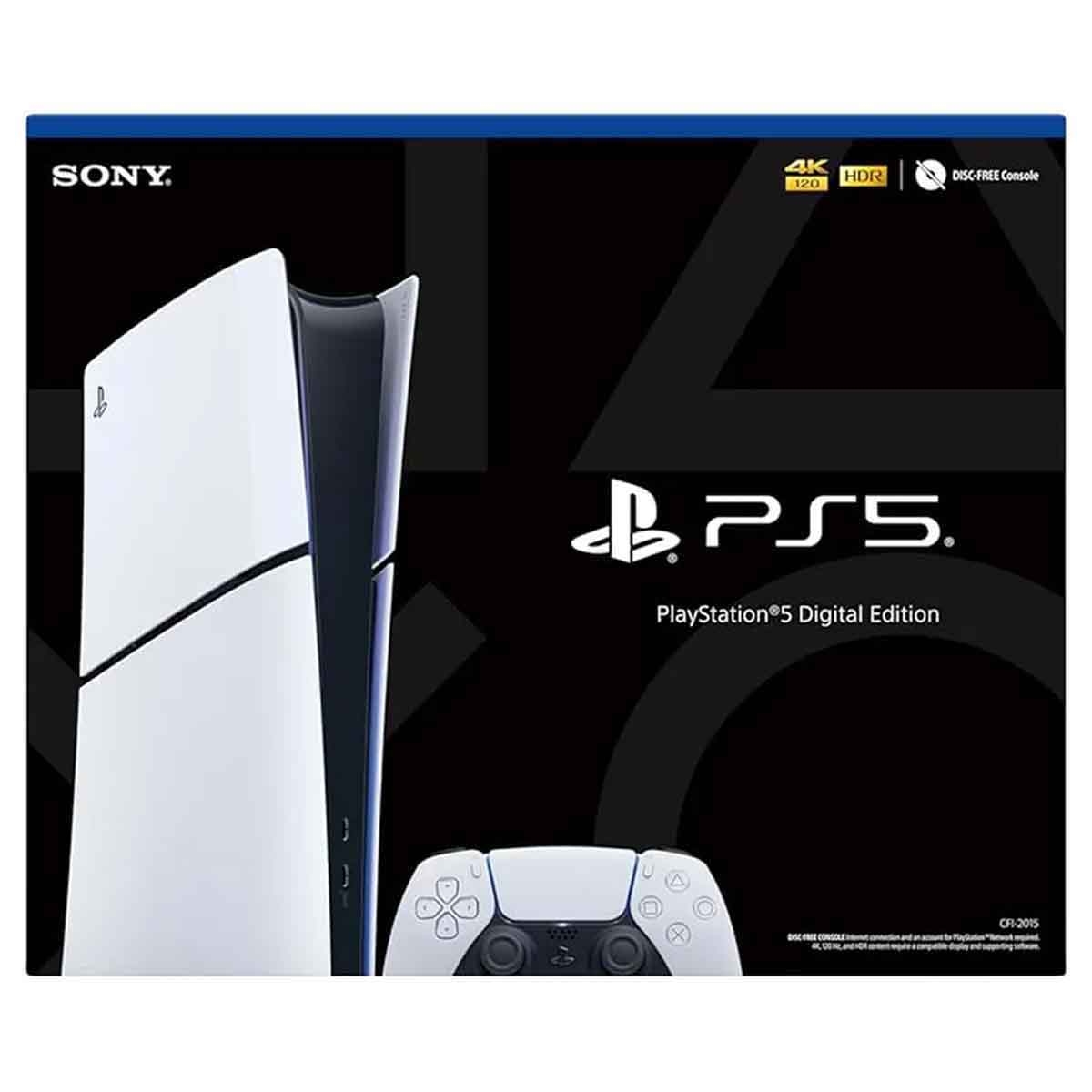 Sony PS5 KSA Version Digital Edition 1TB with DualSense (KSA Version) Chroma Pearl Controller Bundle