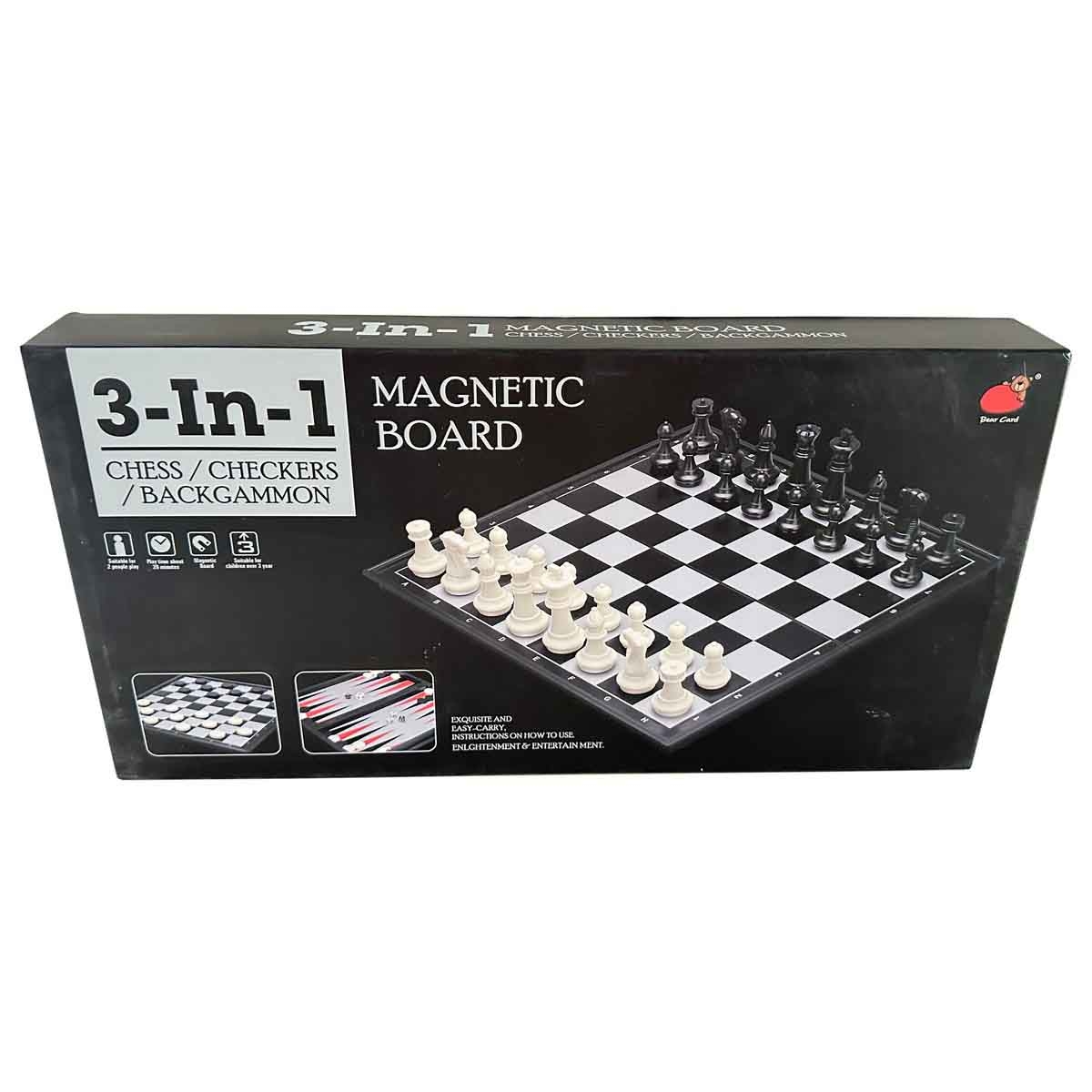 Xiong Pai Toys 3-in-1 Chess Magnetic Board Game Unisex, 3-4 Years