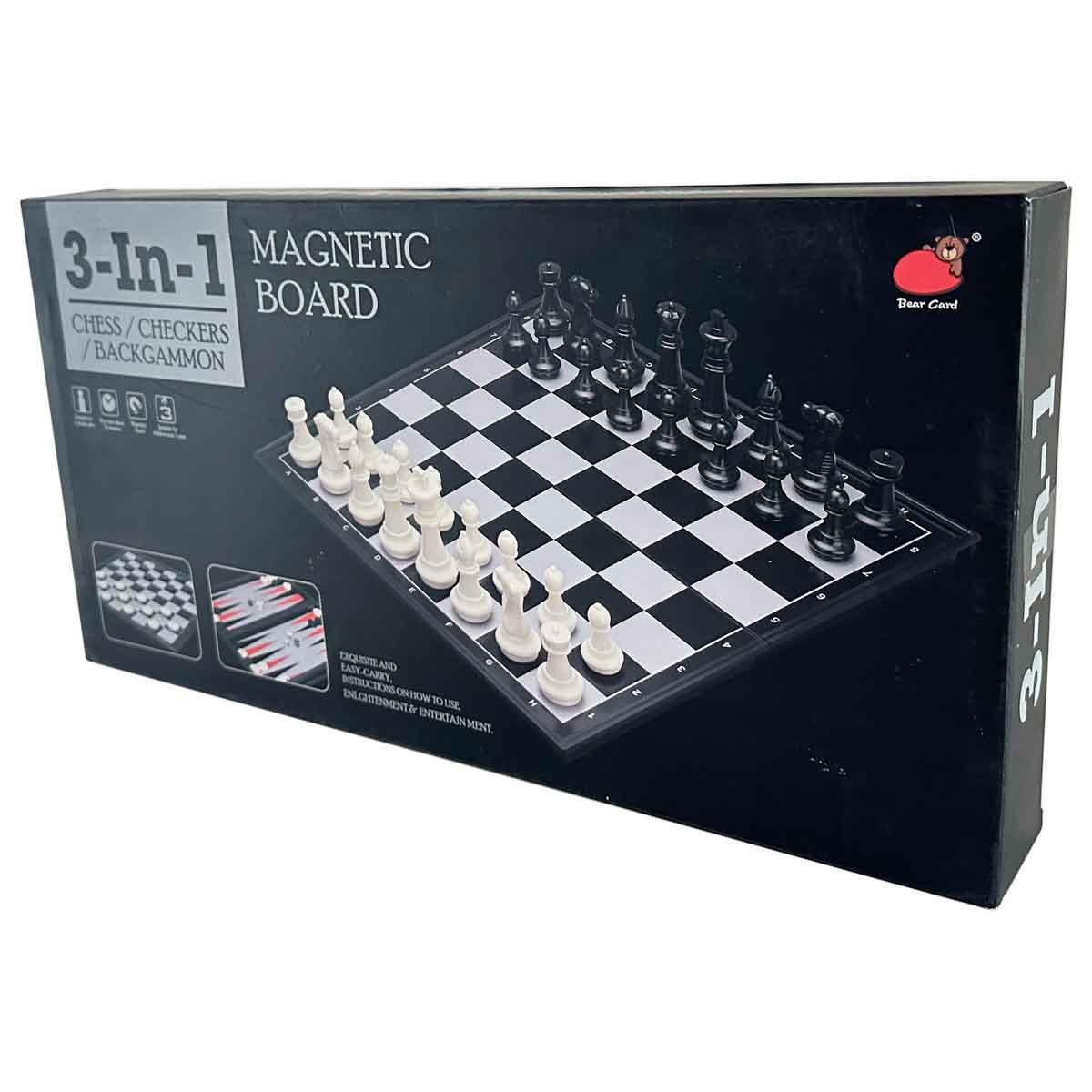 Xiong Pai Toys 3-in-1 Chess Magnetic Board Game Unisex, 3-4 Years