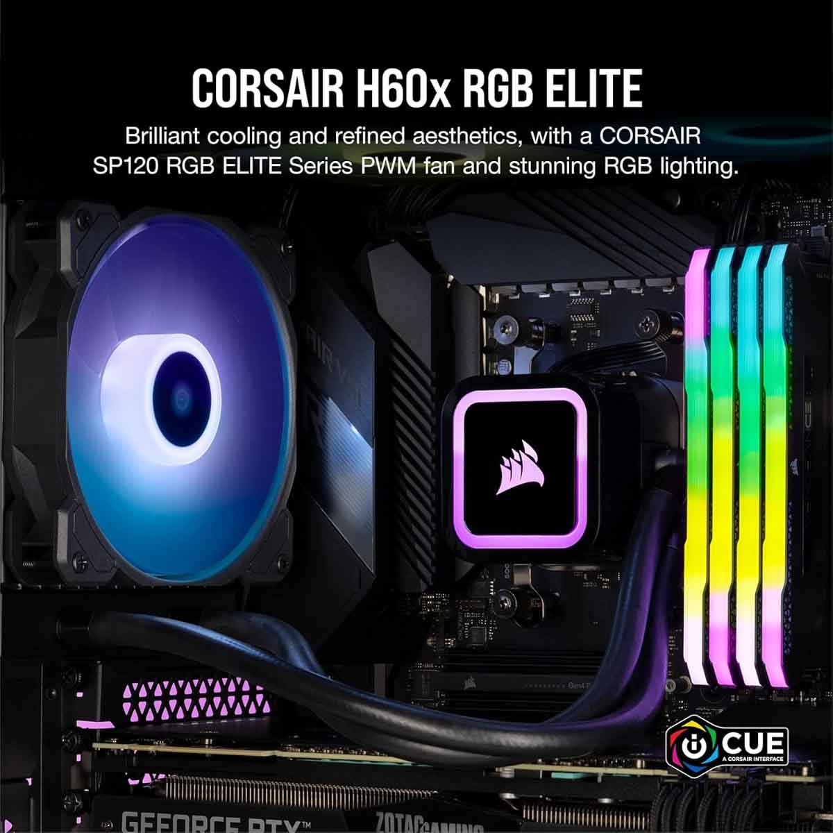 Corsair iCUE 4000D RGB Airflow RGB Elite Fans for Mid-Tower Gaming PC Case