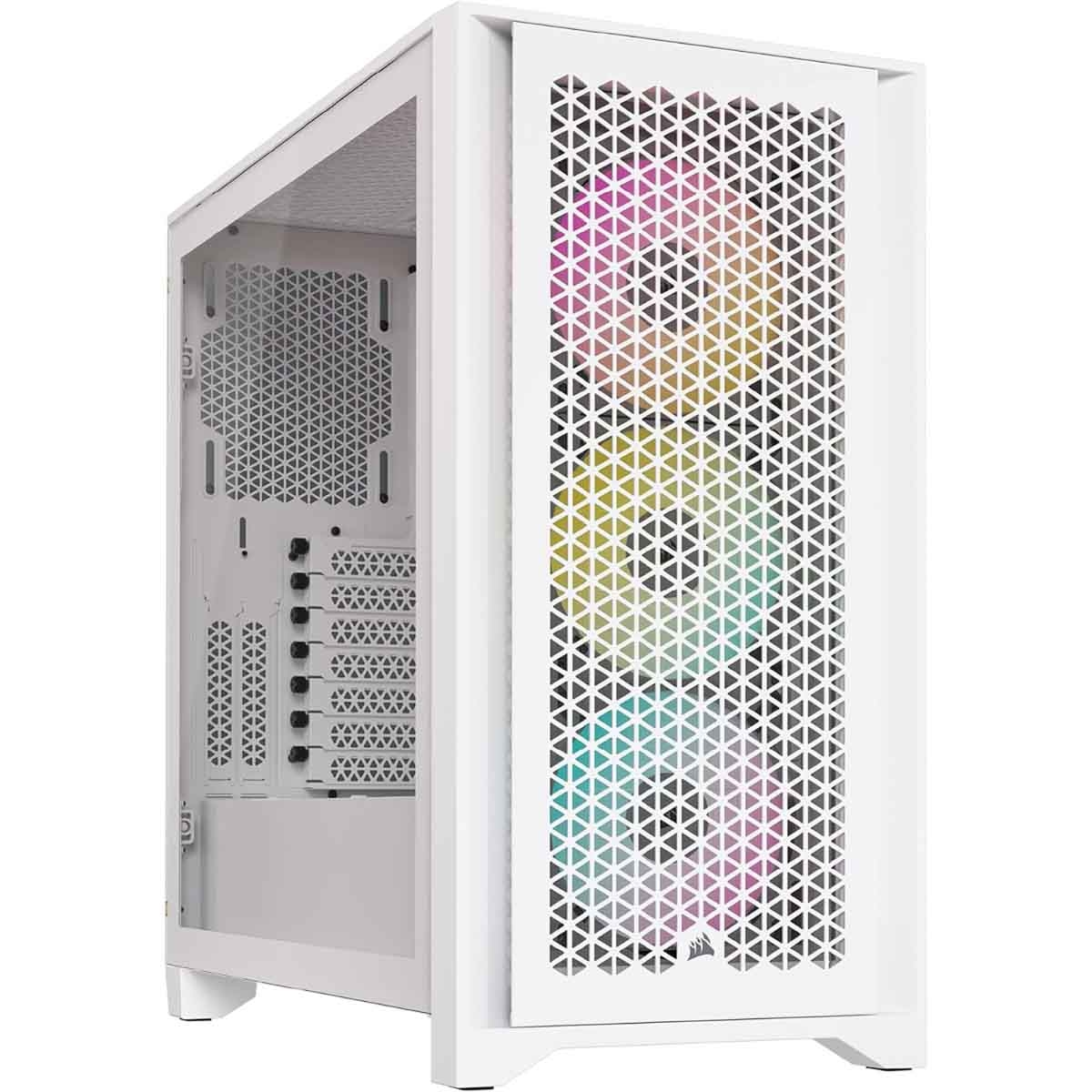 Corsair 4000D RGB Airflow White Mid-Tower Gaming PC Case
