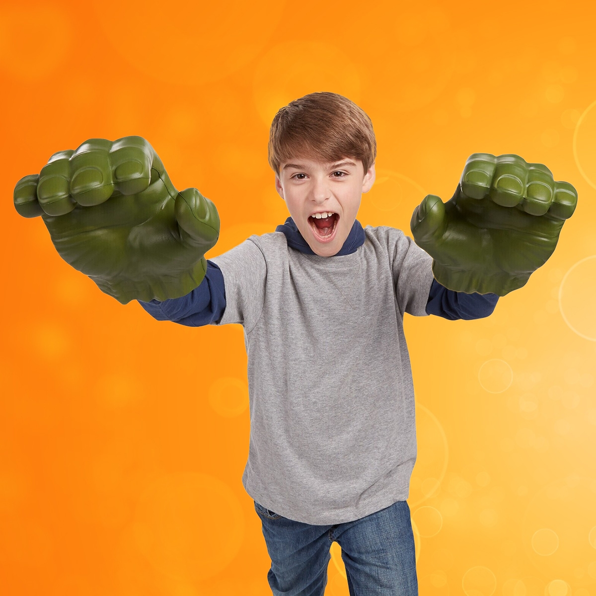 Hasbro Avn Hulk Gamma Grip Fists Dress Up Accessories Boys, 5-7 Years