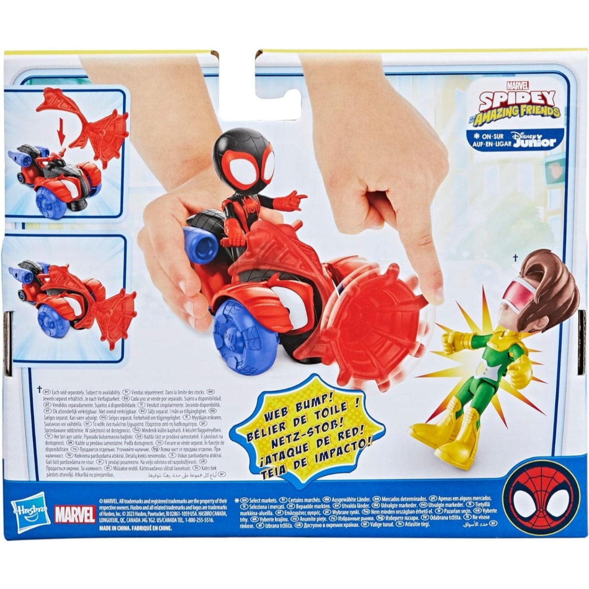 Marvel Spidey & Friends Miles Techno Racer Action Figure Set Unisex, 3-4 Years