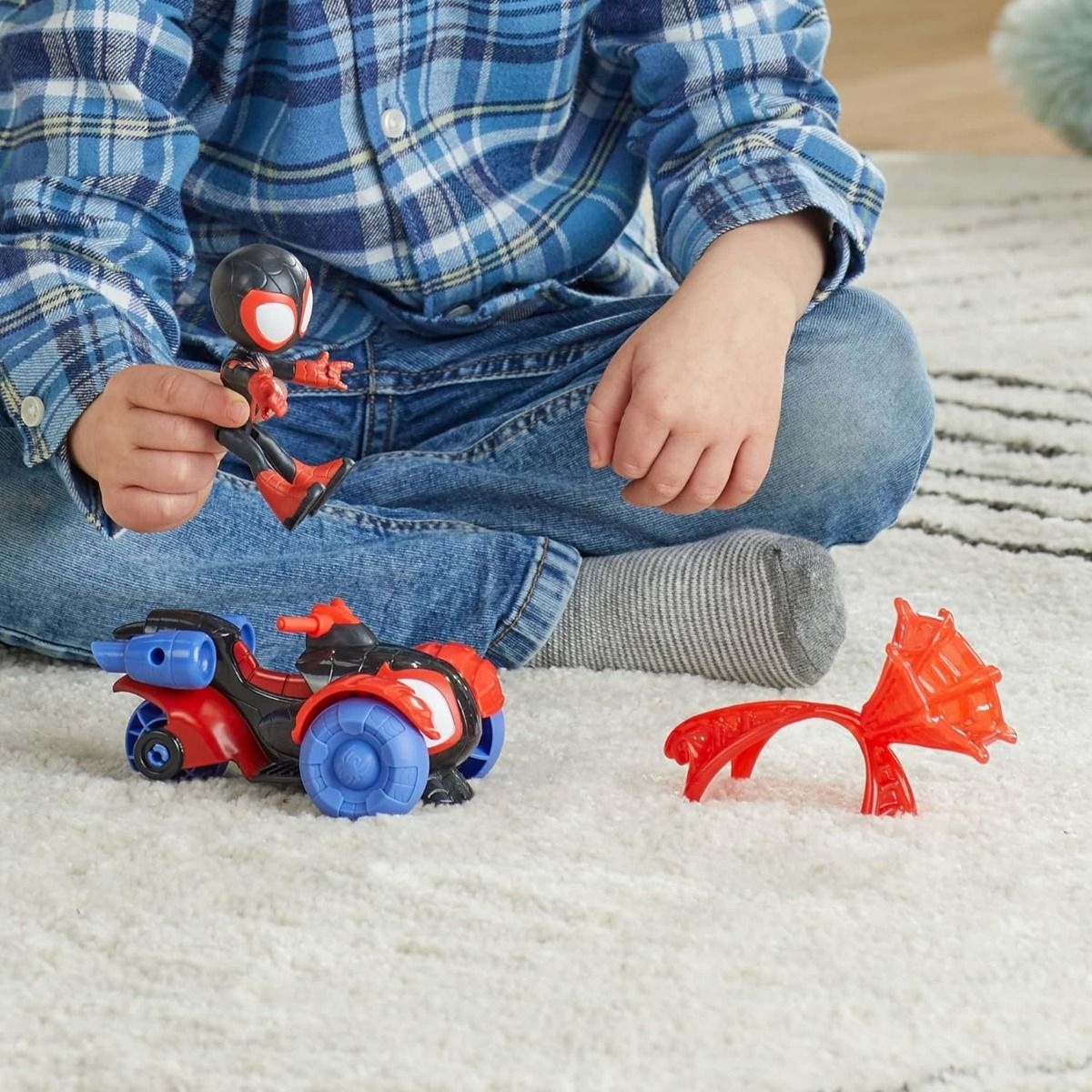 Marvel Spidey & Friends Miles Techno Racer Action Figure Set Unisex, 3-4 Years