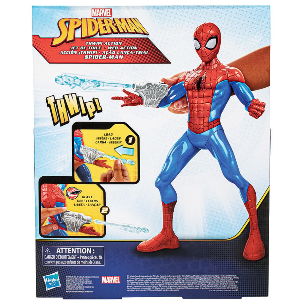 Marvel Spiderman Thwip Action Figure Unisex, 3-4 Years