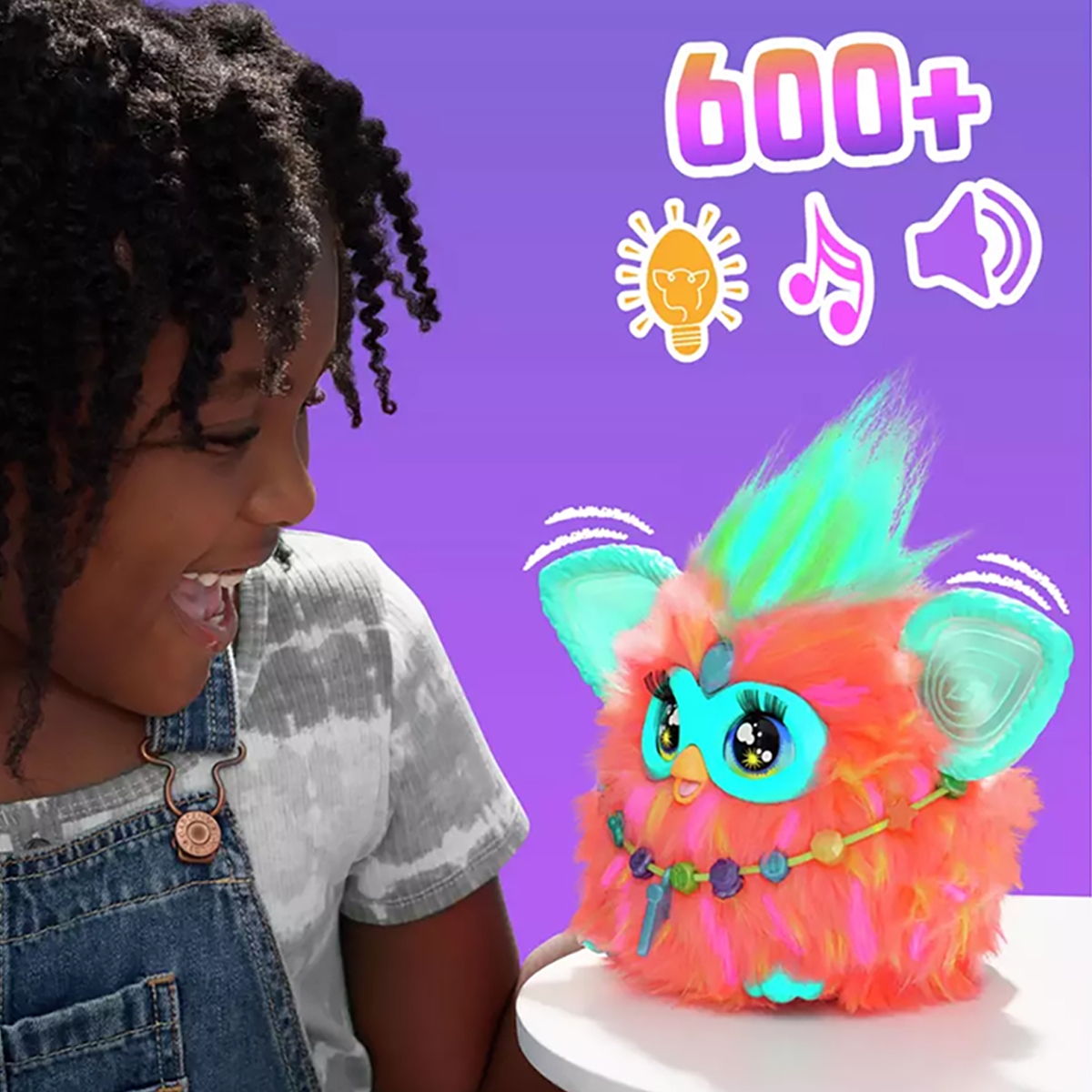 فوربي دمية محشوة تفاعلية مرجانية للجنسين، 5-7 سنوات