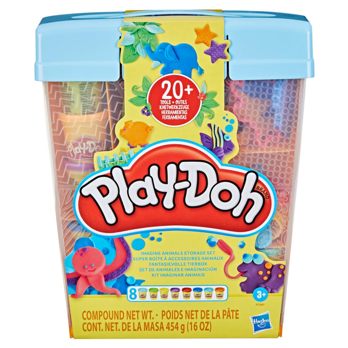 Play-Doh Imagine Animals Storage Set Unisex, 3-4 Years