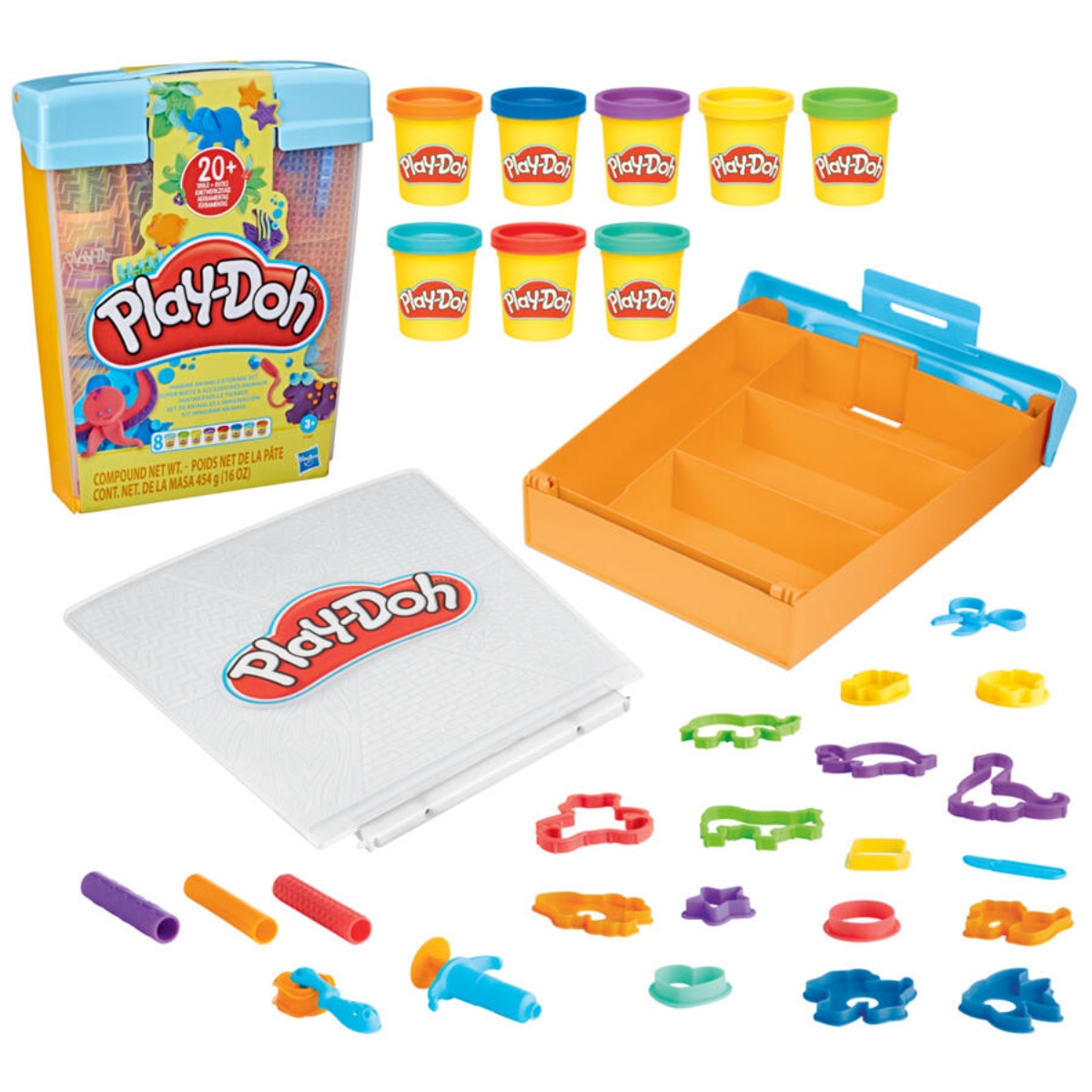 Play-Doh Imagine Animals Storage Set Unisex, 3-4 Years