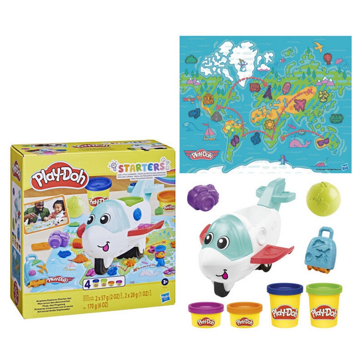Play-Doh Airplane Explorer Starter Playset Unisex, 3-4 Years