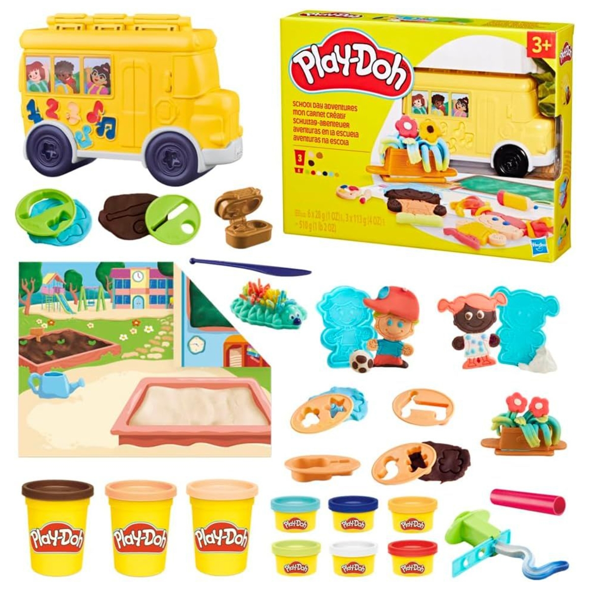 Play-Doh School Day Adventures Clay Set Unisex, 3-4 Years