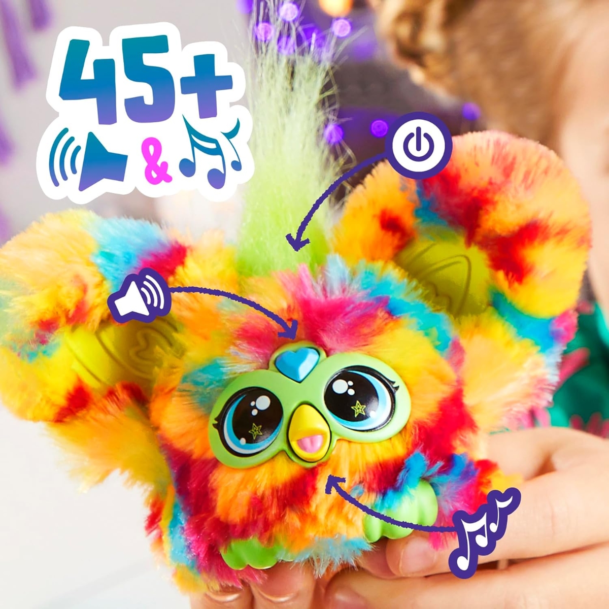 Furby Furblets Pix-Elle Mini Interactive Plush Toy Unisex, 5-7 Years