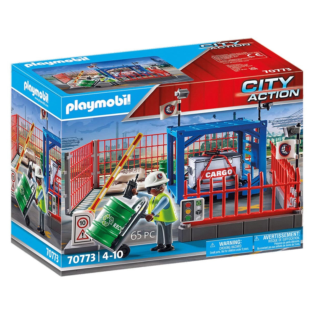 Playmobil City Action Freight Storage Playset Unisex, 5-7 Years
