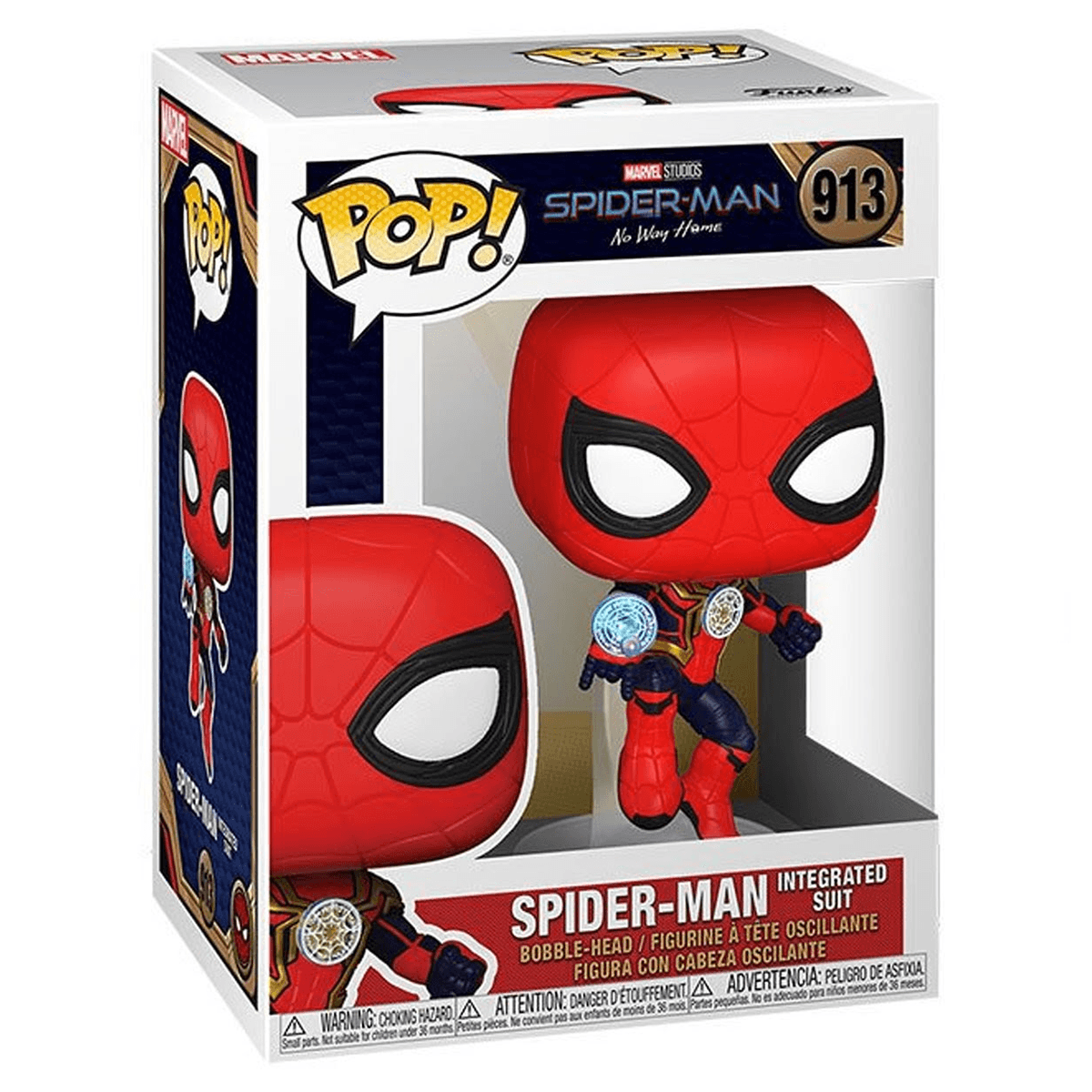 Funko Pop! Marvel: Spider-Man No Way Home - Spider-Man Integrated Suit Bobblehead Unisex, 3-4 Years