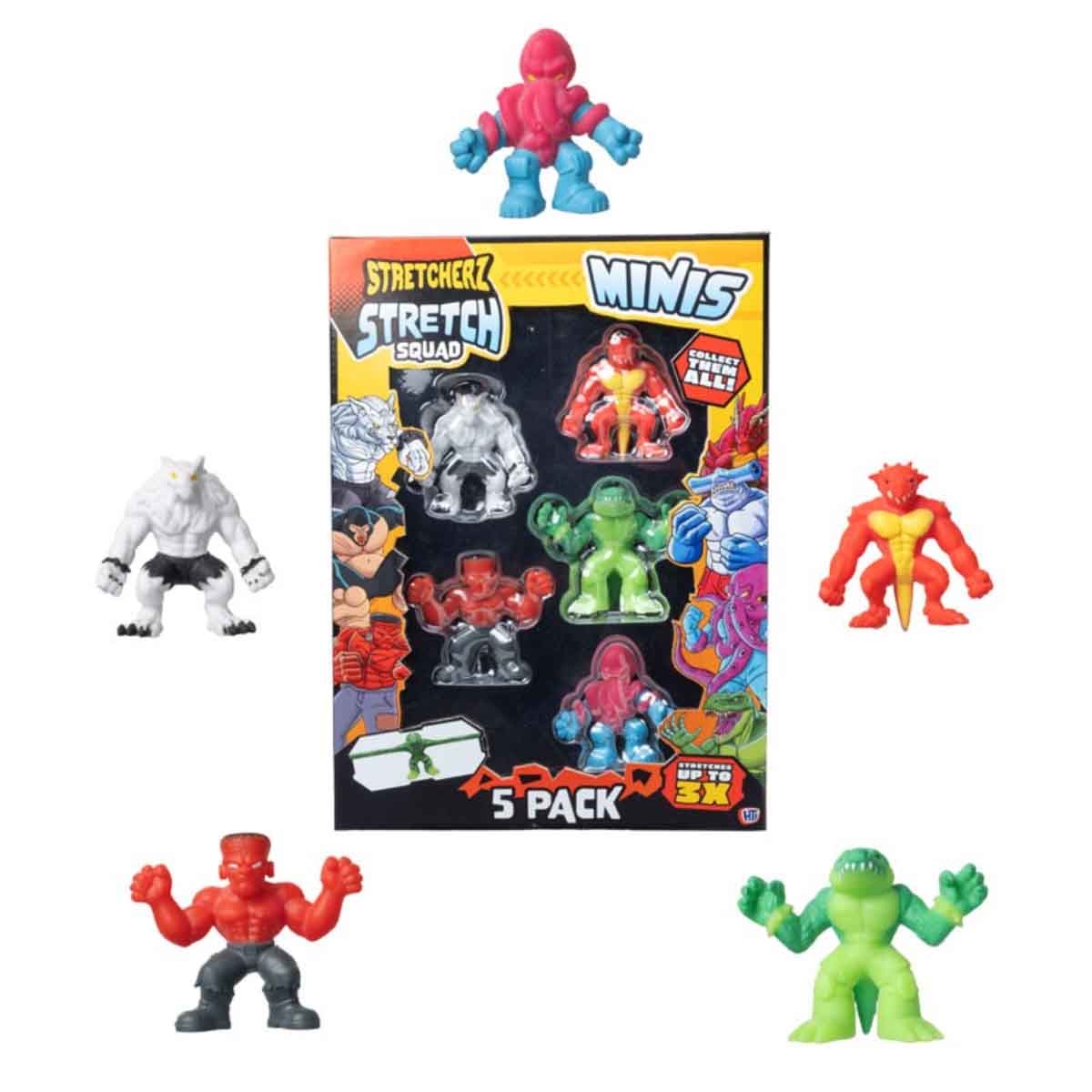 سترتشرز مجموعة ‎5‎ شخصيات وحوش مطاطية صغيرة منوعة للجنسين، من عمر ‎3-4‎ سنوات