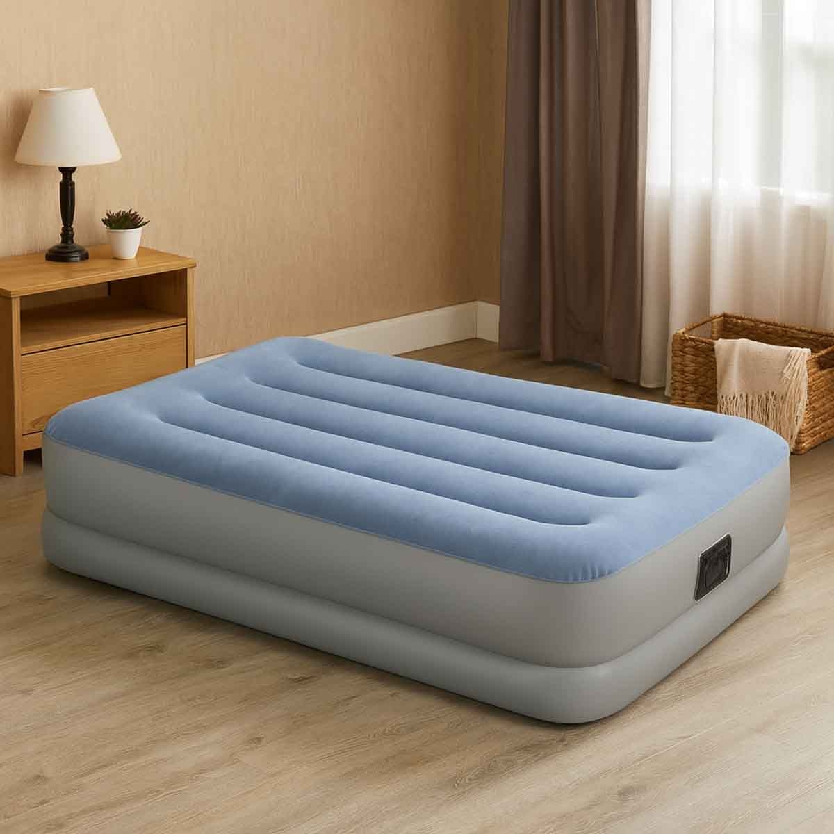 إنتكس سرير هوائي توين متوسط الارتفاع مريح بتقنية فايبرتيك للجنسين