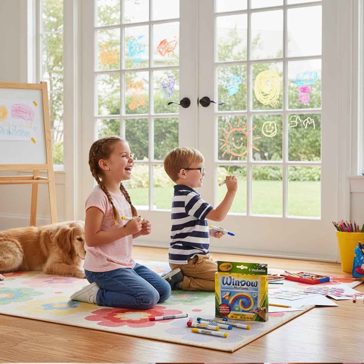 Crayola Washable Window Markers Unisex, 3-4 Years, Pack of 8