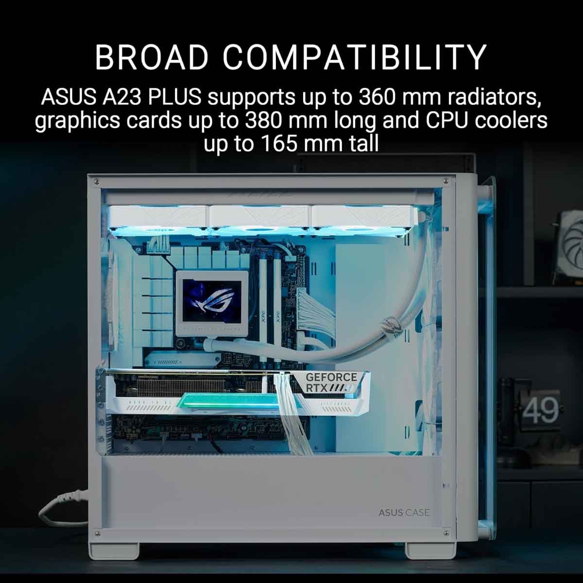أسوس A21 بلس TG ARGB هيكل كمبيوتر ألعاب ATX