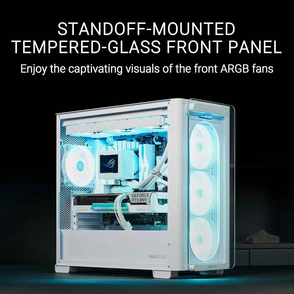 أسوس A21 بلس TG ARGB هيكل كمبيوتر ألعاب ATX