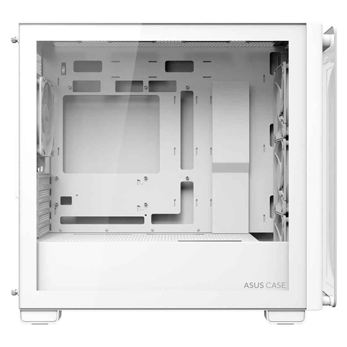 Asus White A23 Plus TG ARGB Mid-Tower Gaming PC Case