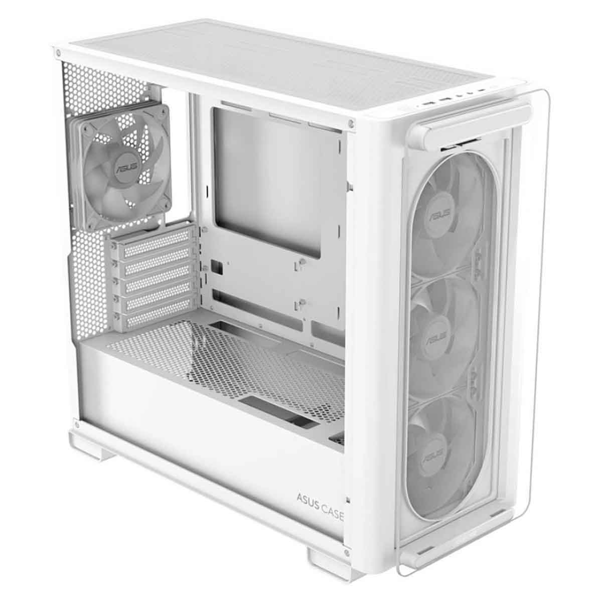 Asus White A23 Plus TG ARGB Mid-Tower Gaming PC Case