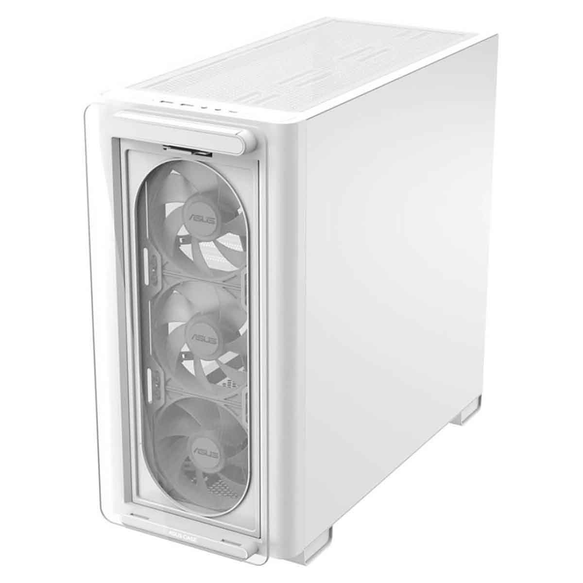 Asus White A23 Plus TG ARGB Mid-Tower Gaming PC Case