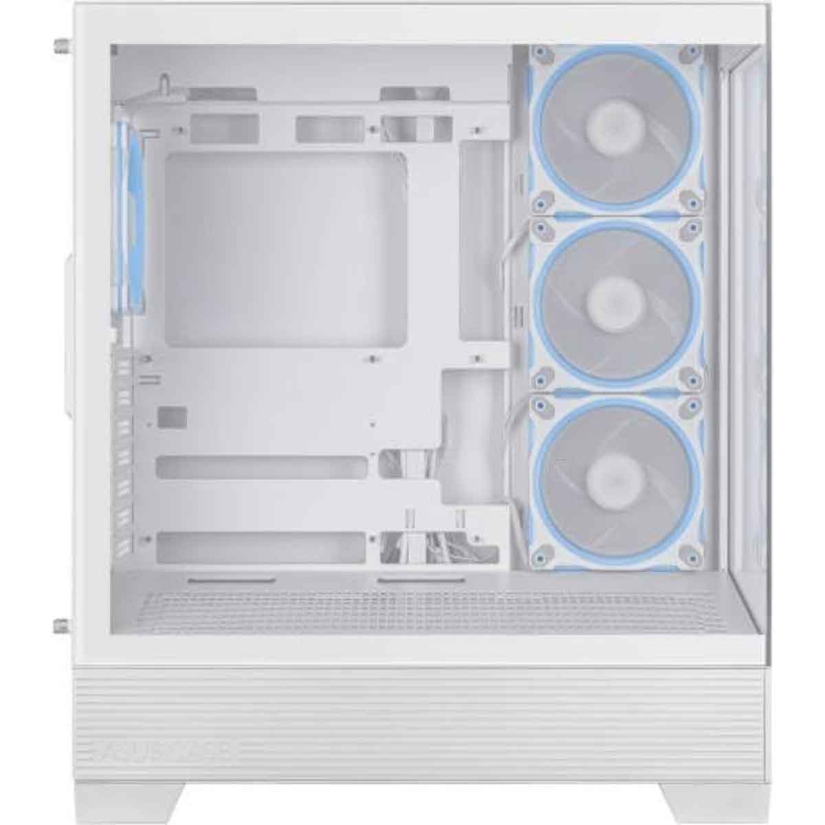 Asus White A31 Plus TG ARGB Mid-Tower Gaming PC Case