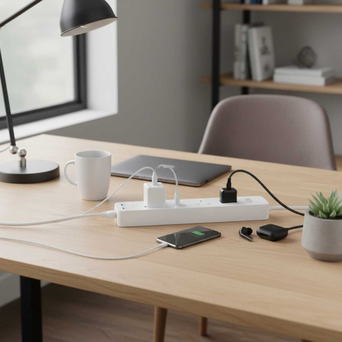 أنكر أبيض مشترك كهربائي 322 USB