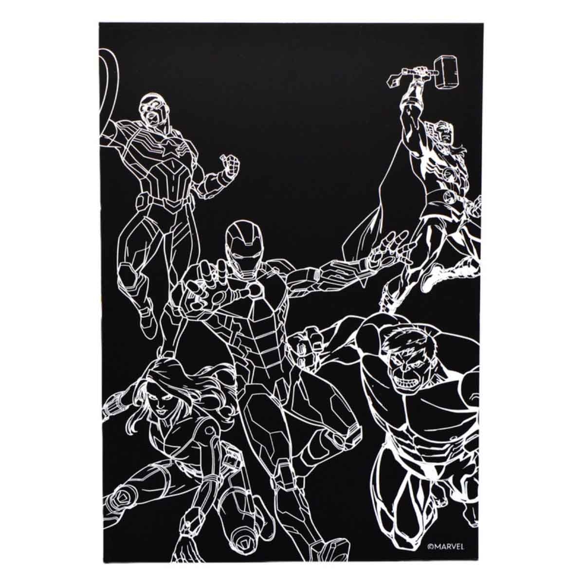 Marvel Avengers Scratch Scribble Sticker Set Unisex, 3-4 Years