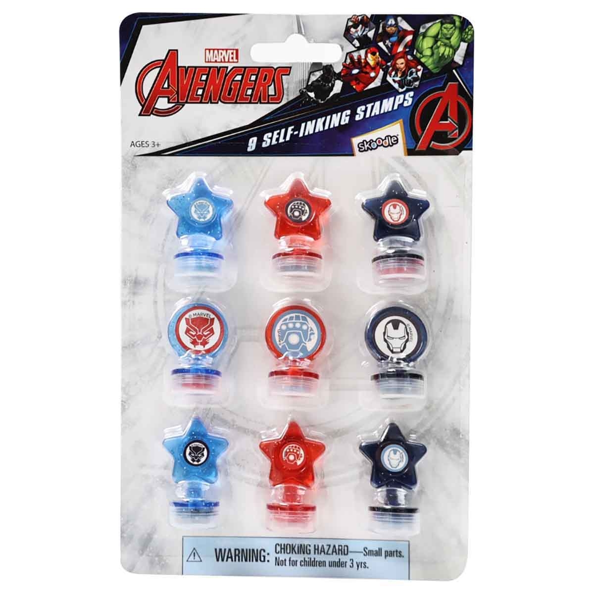 Marvel Avengers 9 Self-Inking Stamps Kit Unisex, 3-4 Years
