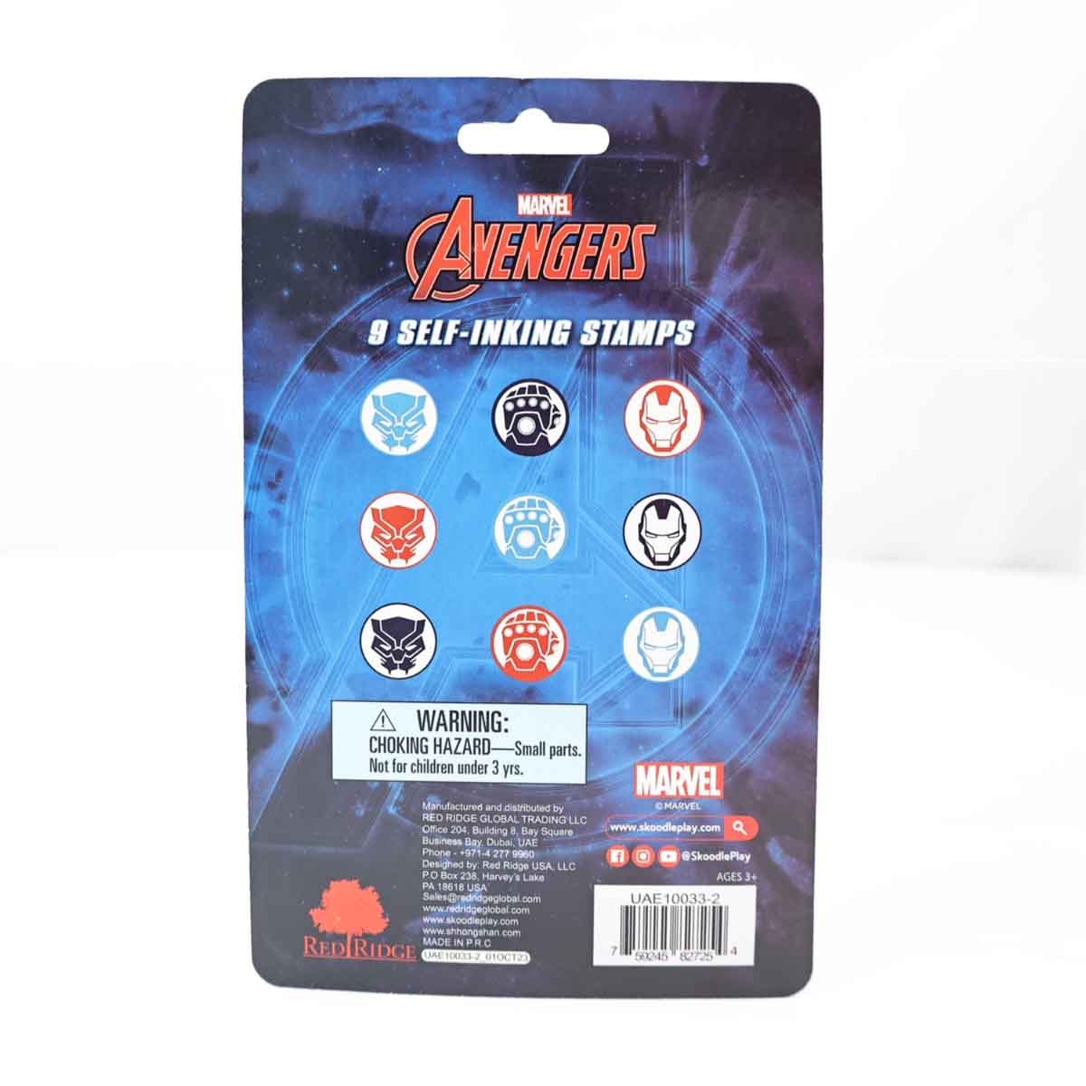 Marvel Avengers 9 Self-Inking Stamps Kit Unisex, 3-4 Years