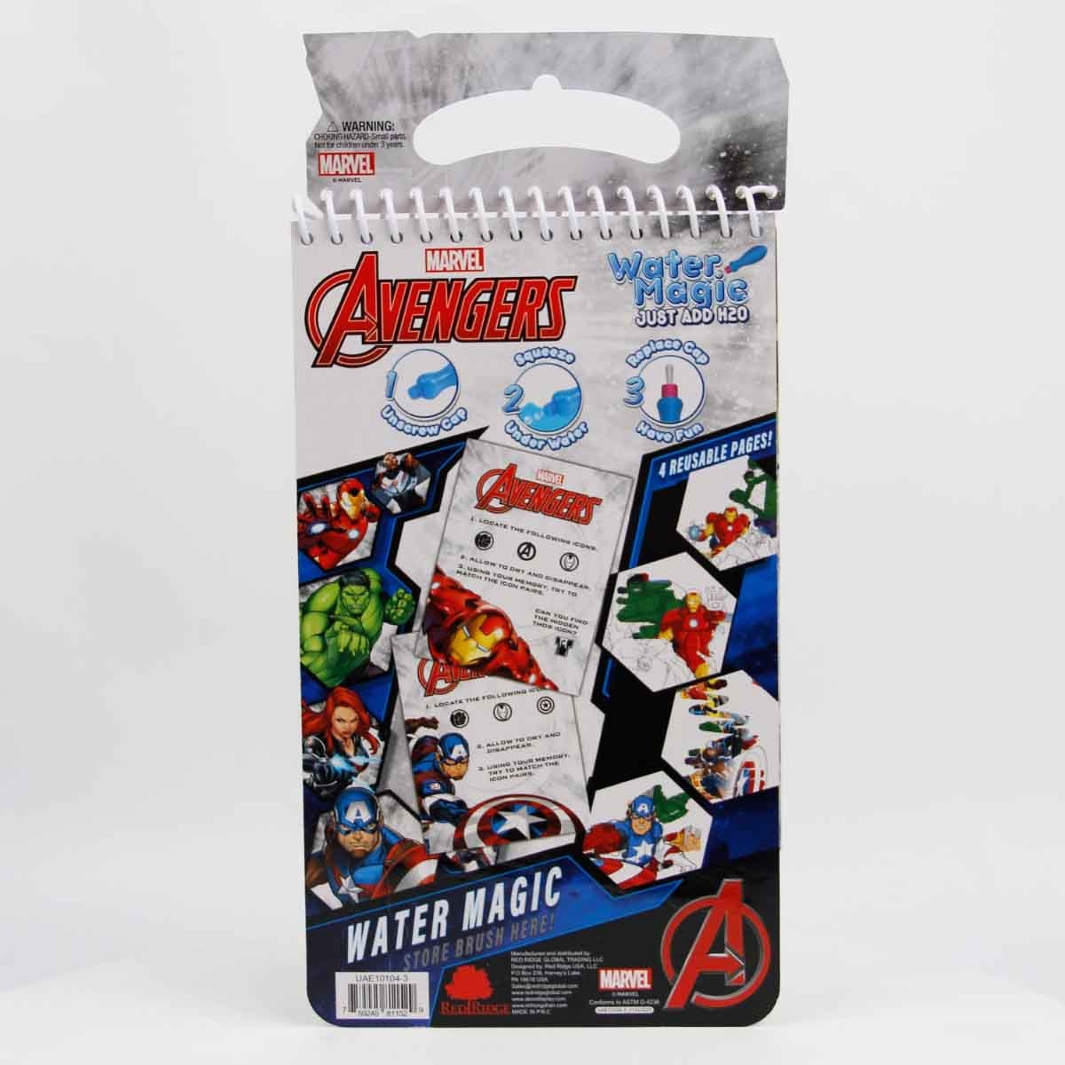 Marvel Avengers Water Magic Pad Unisex, 3-4 Years