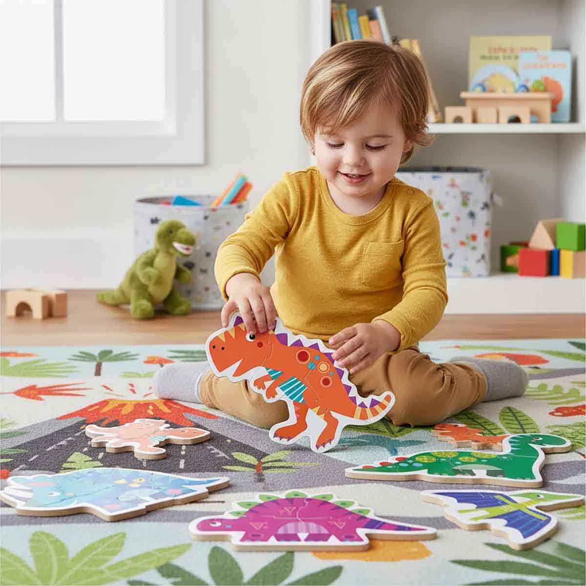 إديوكا أحجية صغار الديناصورات للجنسين، عمر 3-4 سنوات