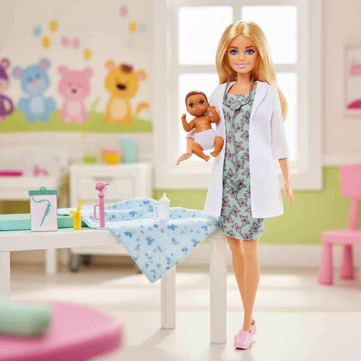 باربي دمية الطبيبة للأطفال للبنات، 3-4 سنوات