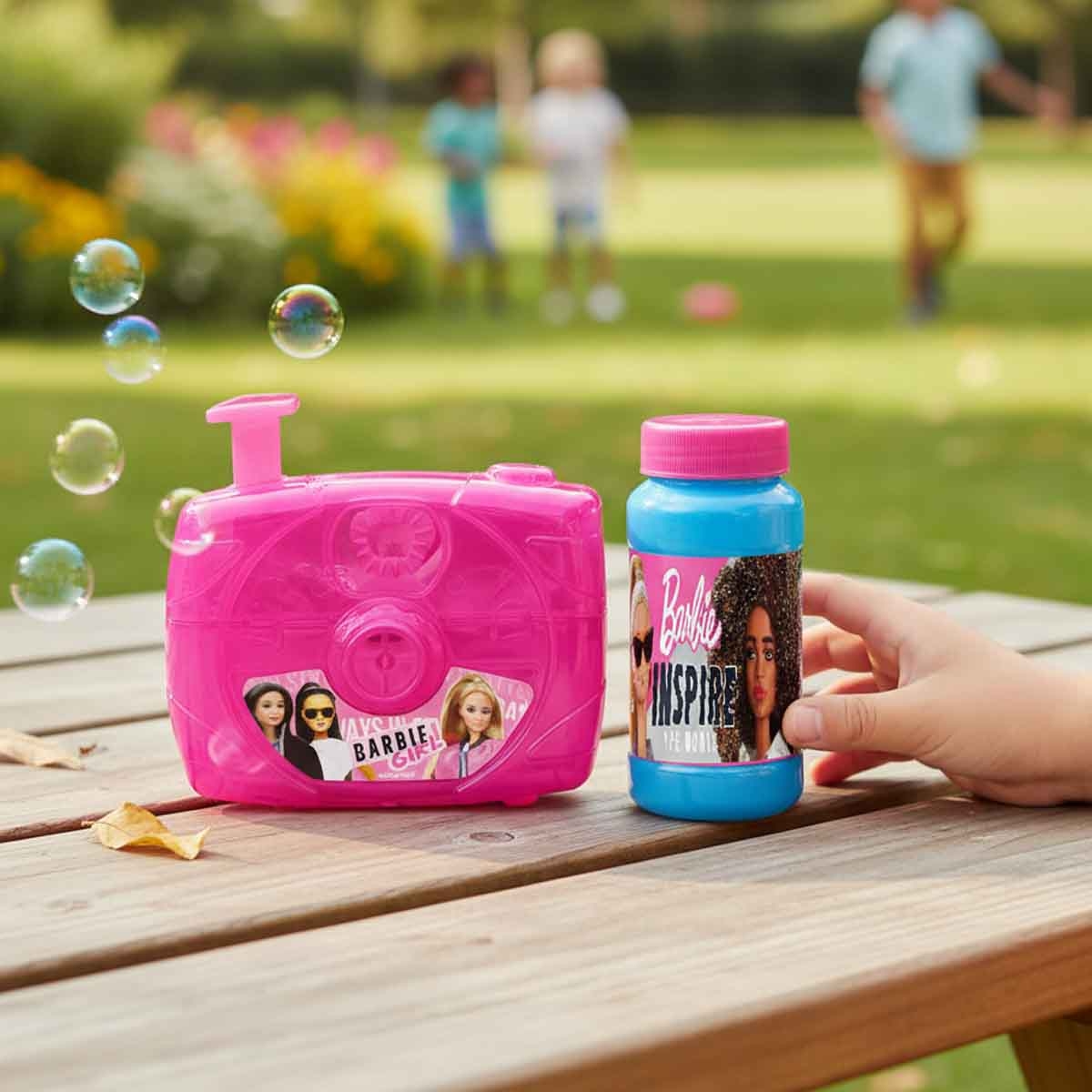 باربي كاميرا فقاعات مع محلول للبنات، 3-4 سنوات