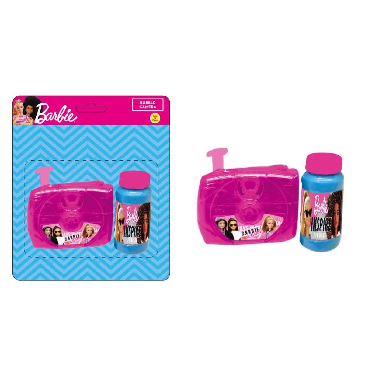 باربي كاميرا فقاعات مع محلول للبنات، 3-4 سنوات