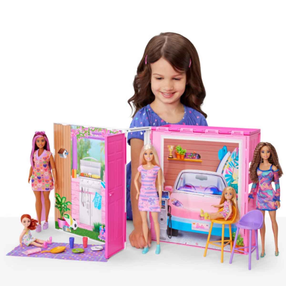 Barbie Dollhouse with Doll Set Girls, 3-4 Years