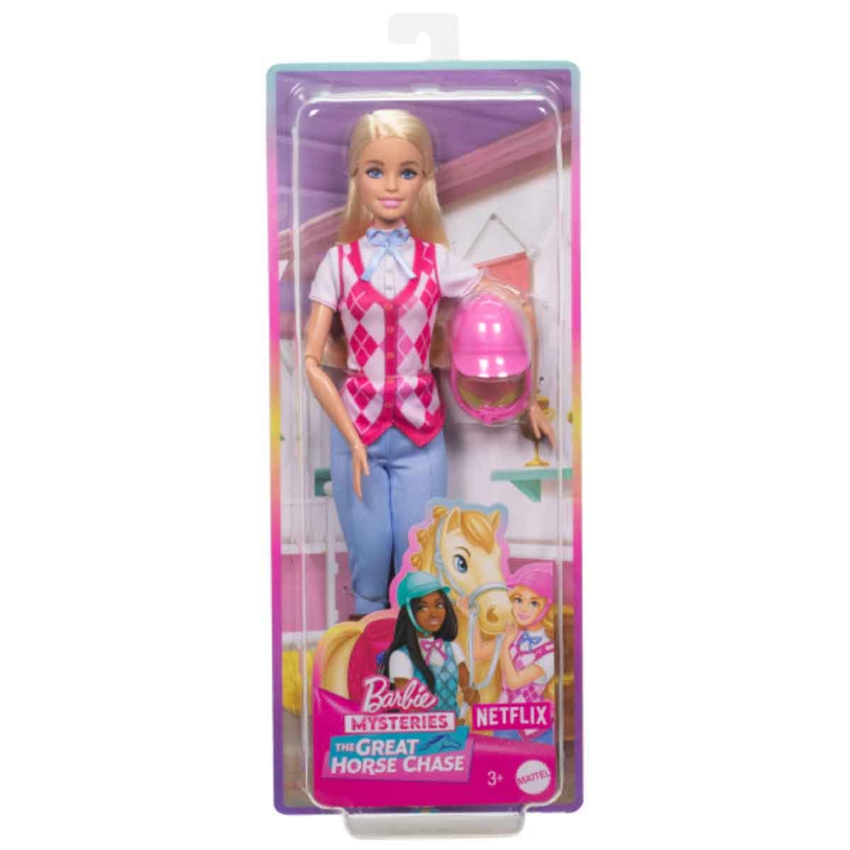 Barbie The Great Horse Chase Malibu Doll with Riding Clothes & Accessories Girls, 3-4 Years