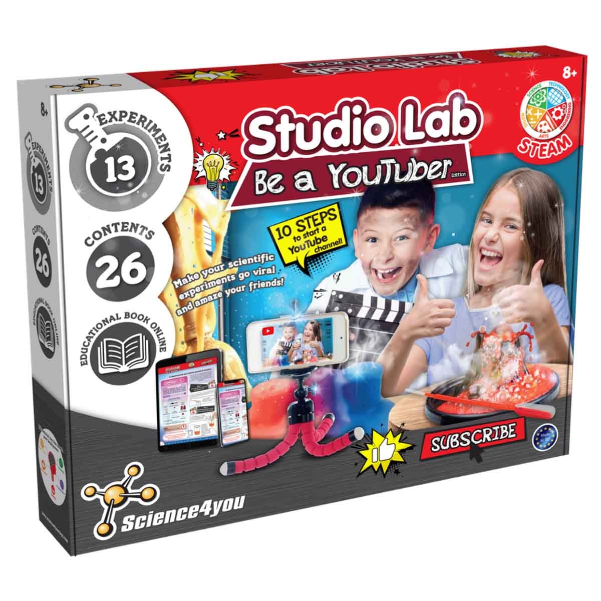 ساينس فور يو مجموعة كن يوتيوبرًا للجنسين، عمر 8-10 سنوات