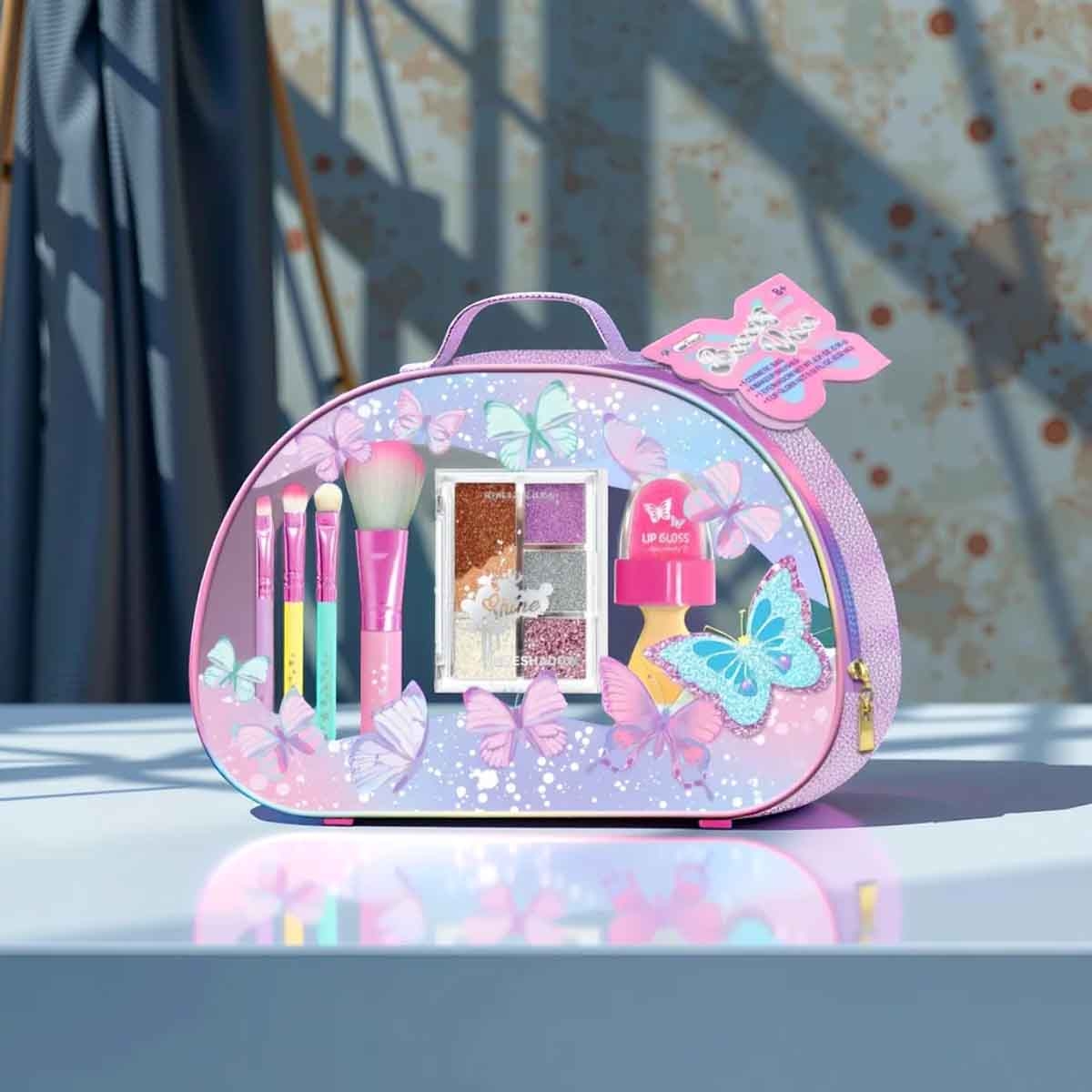 هوت فوكس مجموعة مكياج بيوتي فايبز للبنات، من عمر 8-10 سنوات