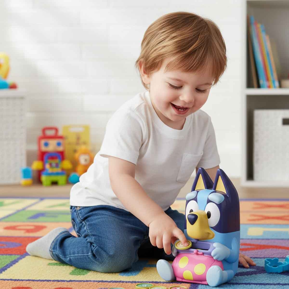 Bluey Save with Bluey Money Bank Unisex, 3-4 Years