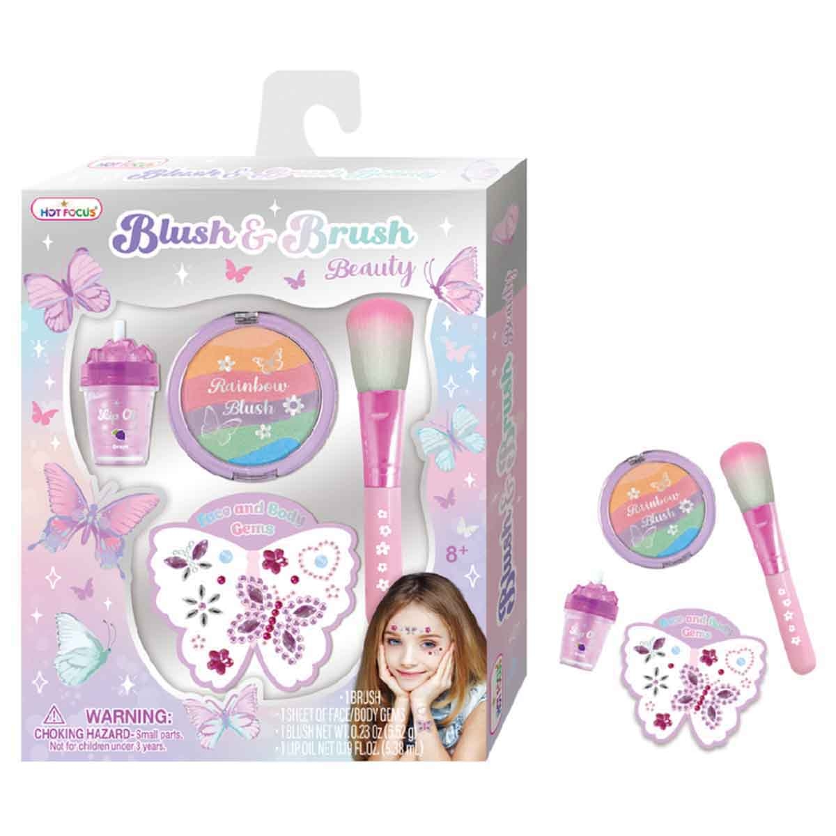 Hot Focus Blush & Brush Beauty Set Girls, 5-7 Years