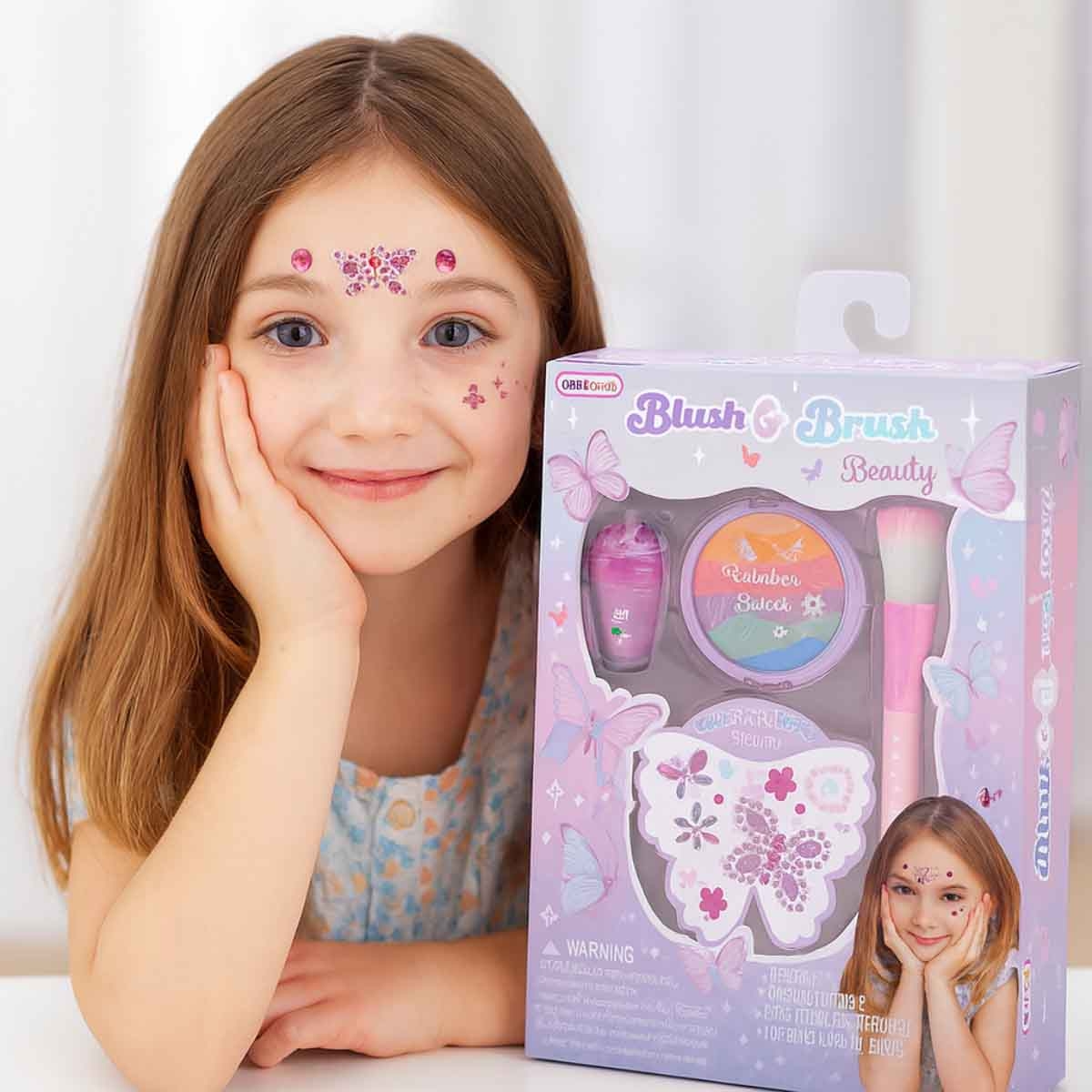 Hot Focus Blush & Brush Beauty Set Girls, 5-7 Years