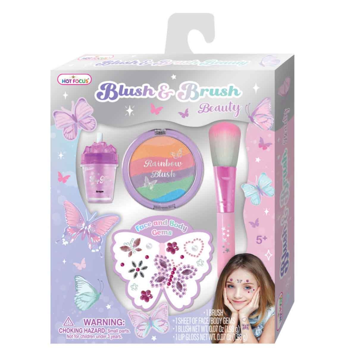 Hot Focus Blush & Brush Beauty Set Girls, 5-7 Years